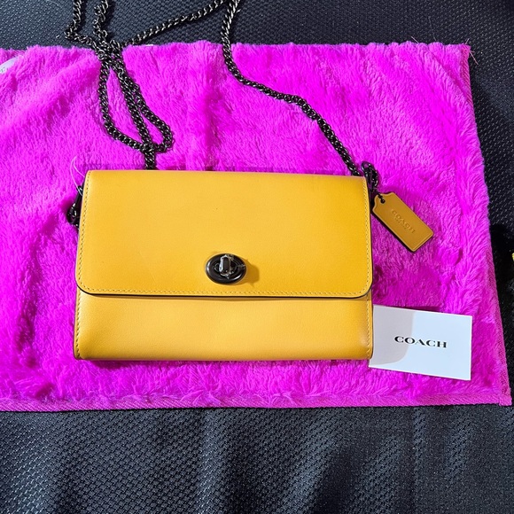 Coach Bags Coach Mustard Yellow Crossbody Purse Poshmark